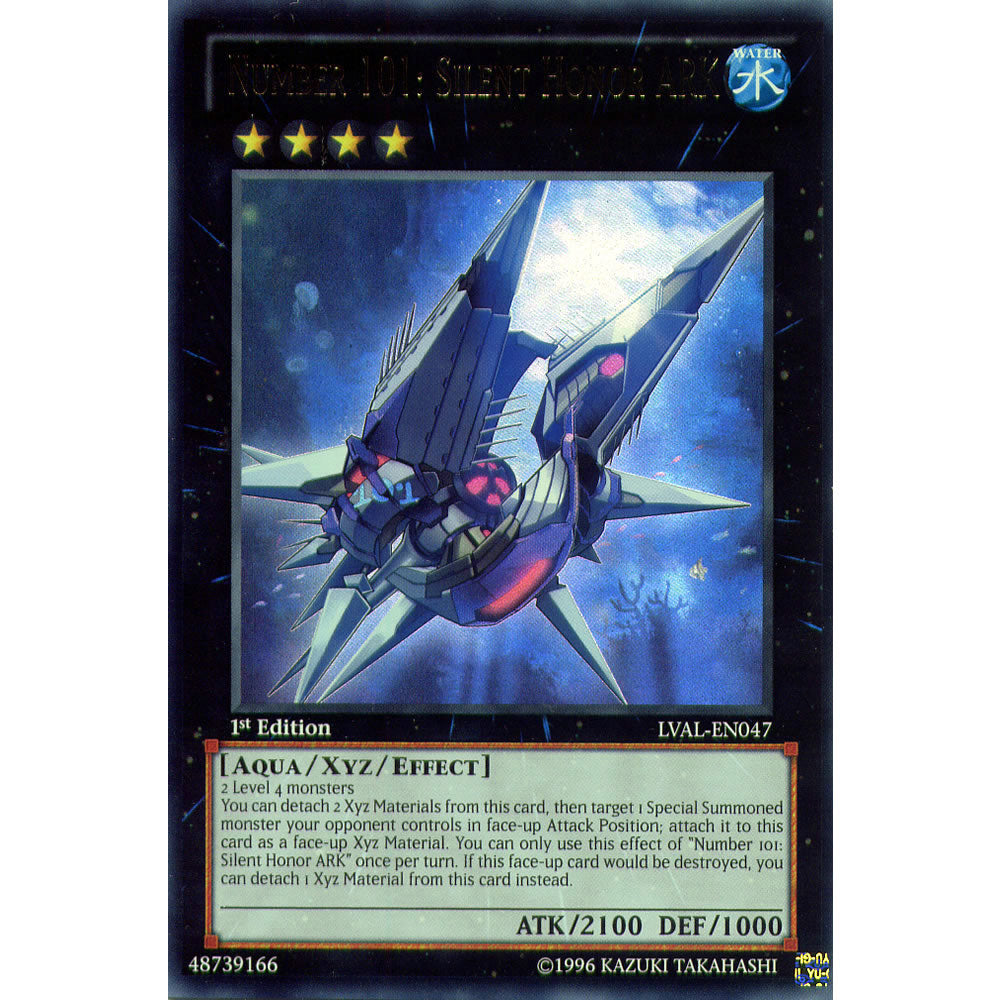 Number 101: Silent Honor ARK LVAL-EN047 Yu-Gi-Oh! Card from the Legacy of the Valiant Set