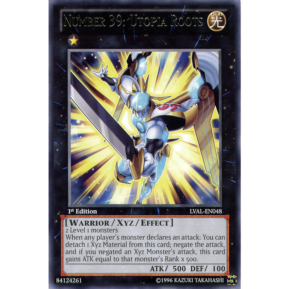 Number 39: Utopia Roots LVAL-EN048 Yu-Gi-Oh! Card from the Legacy of the Valiant Set
