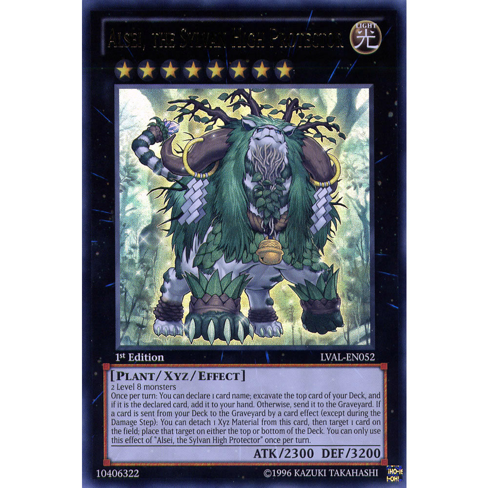 Alsei, the Sylvan High Protector LVAL-EN052 Yu-Gi-Oh! Card from the Legacy of the Valiant Set
