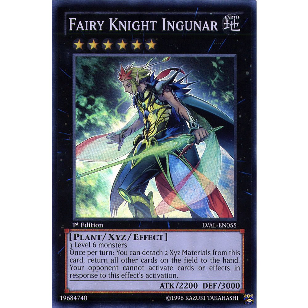 Fairy Knight Ingunar LVAL-EN055 Yu-Gi-Oh! Card from the Legacy of the Valiant Set