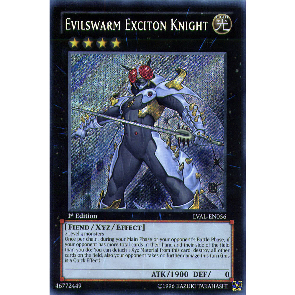 Evilswarm Exciton Knight LVAL-EN056 Yu-Gi-Oh! Card from the Legacy of the Valiant Set