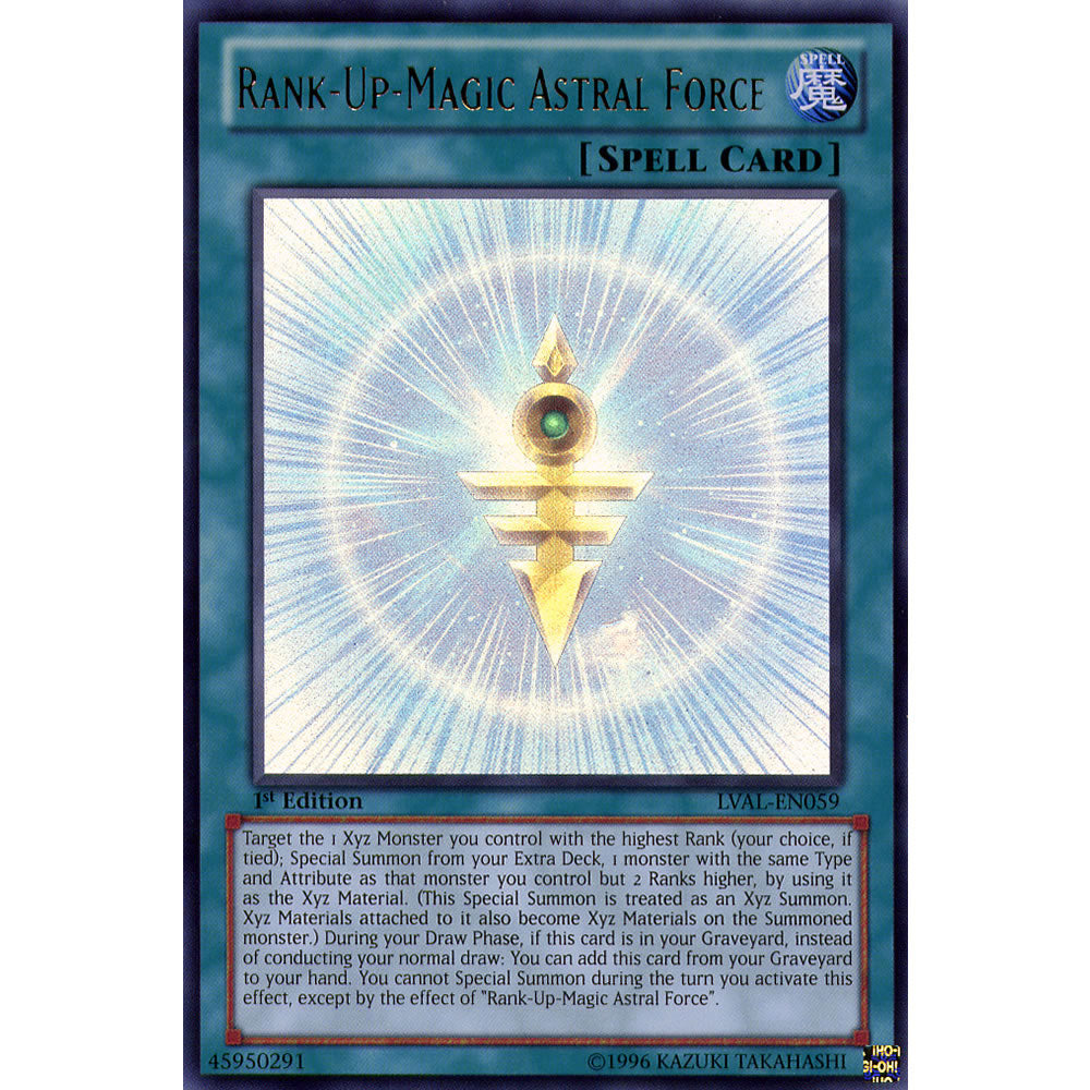 Rank-Up-Magic Astral Force LVAL-EN059 Yu-Gi-Oh! Card from the Legacy of the Valiant Set