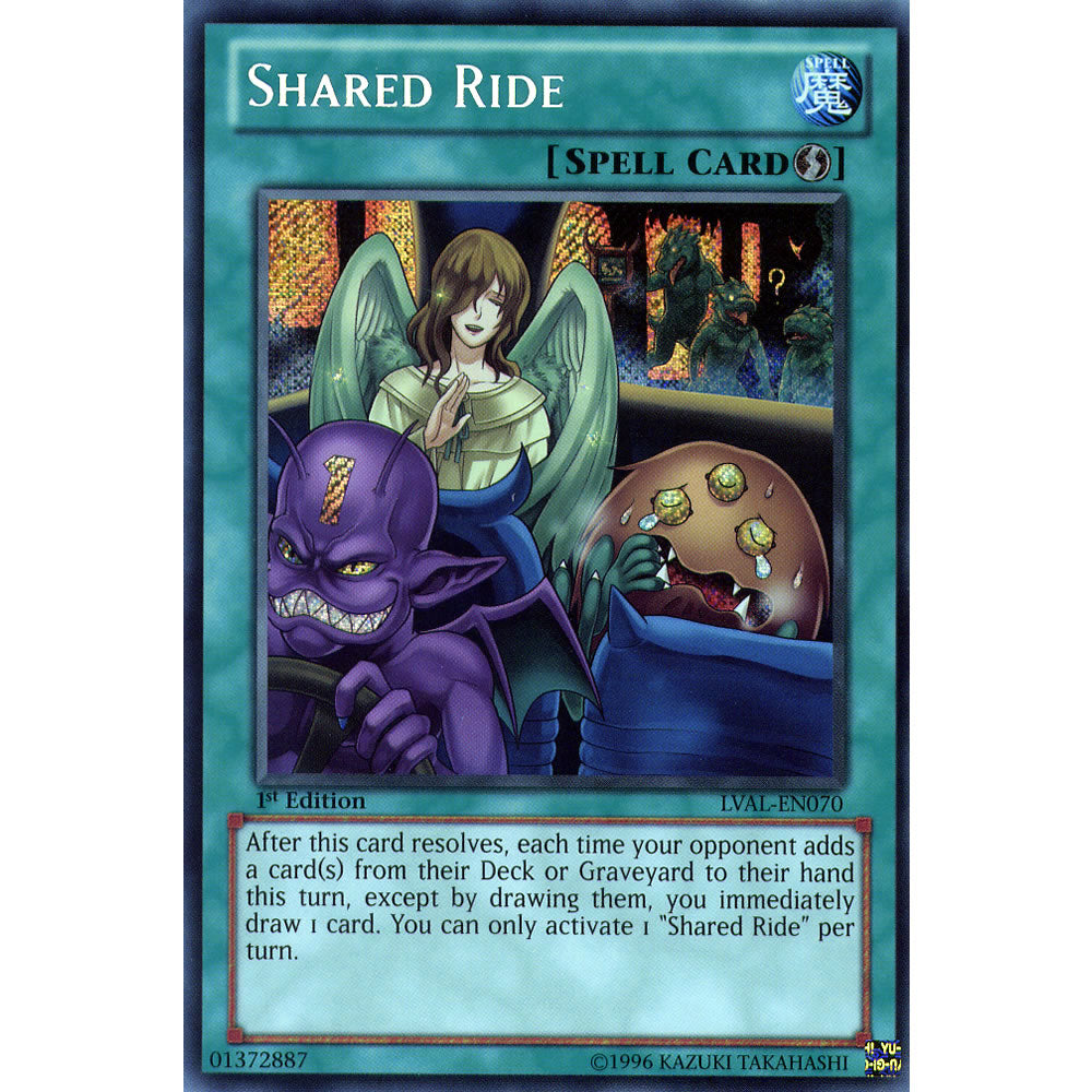 Shared Ride LVAL-EN070 Yu-Gi-Oh! Card from the Legacy of the Valiant Set