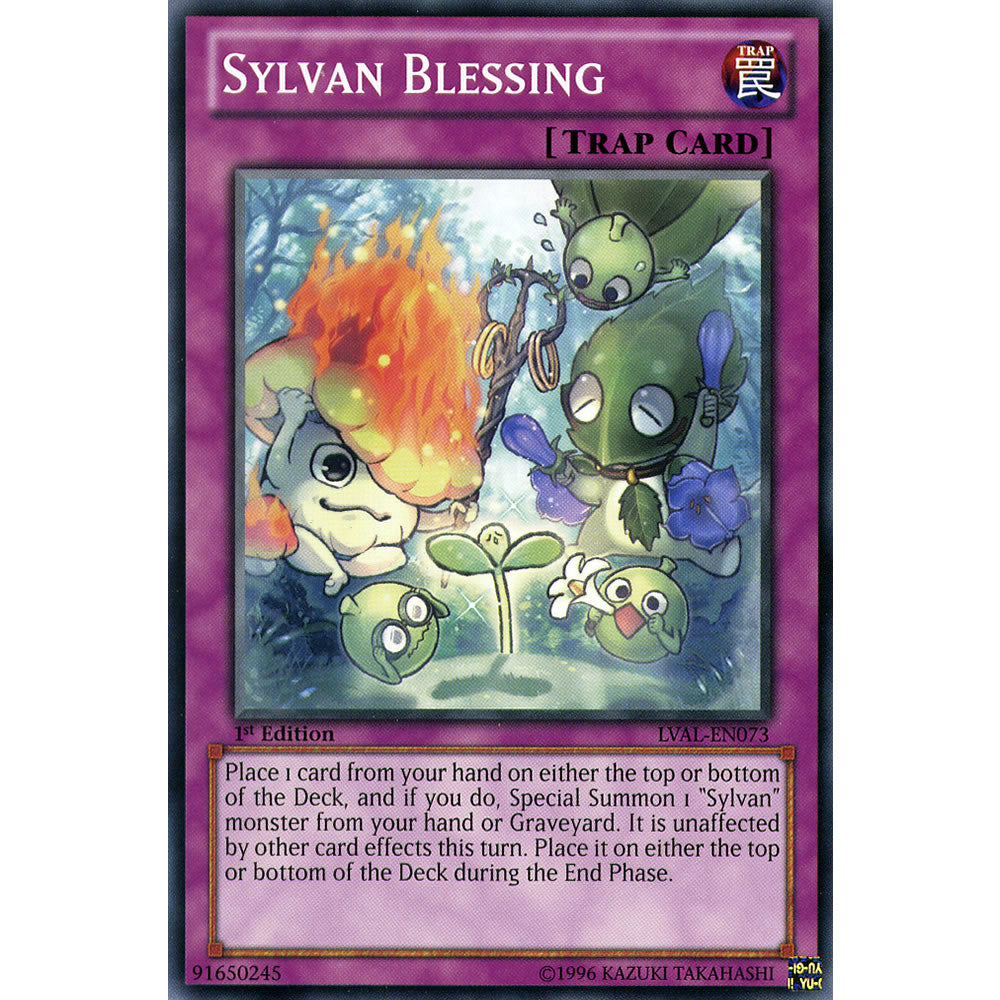 Sylvan Blessing LVAL-EN073 Yu-Gi-Oh! Card from the Legacy of the Valiant Set