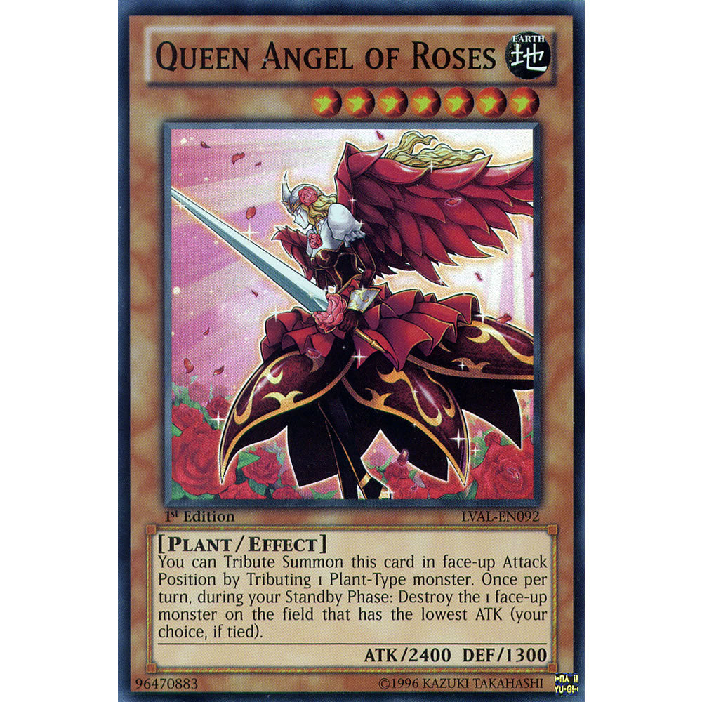 Queen Angel of Roses LVAL-EN092 Yu-Gi-Oh! Card from the Legacy of the Valiant Set