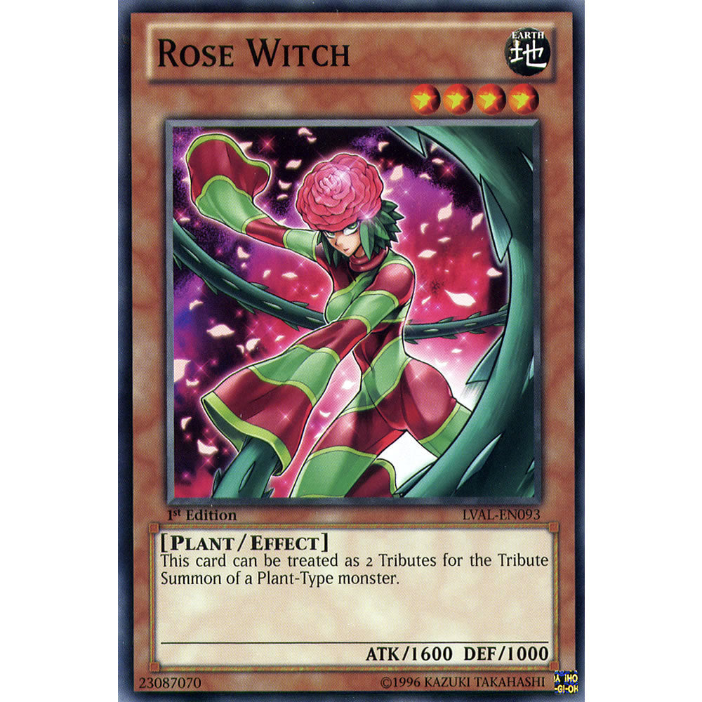 Rose Witch LVAL-EN093 Yu-Gi-Oh! Card from the Legacy of the Valiant Set