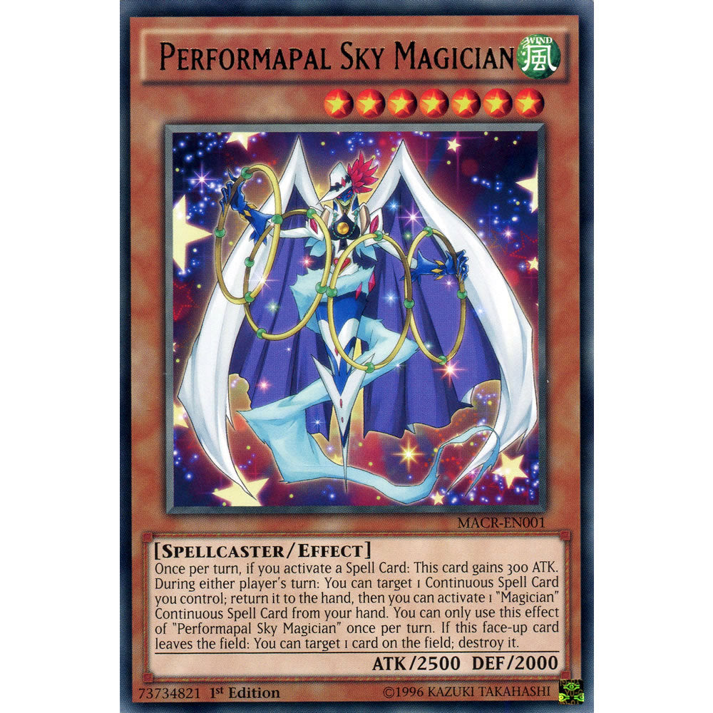 Performapal Sky Magician MACR-EN001 Yu-Gi-Oh! Card from the Maximum Crisis Set