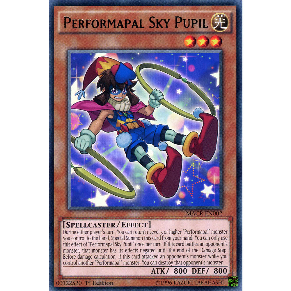 Performapal Sky Pupil MACR-EN002 Yu-Gi-Oh! Card from the Maximum Crisis Set