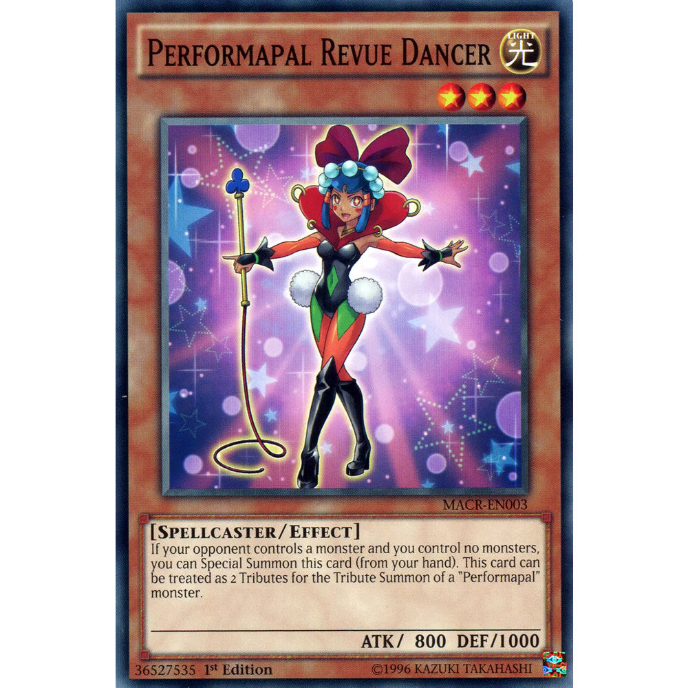 Performapal Revue Dancer MACR-EN003 Yu-Gi-Oh! Card from the Maximum Crisis Set