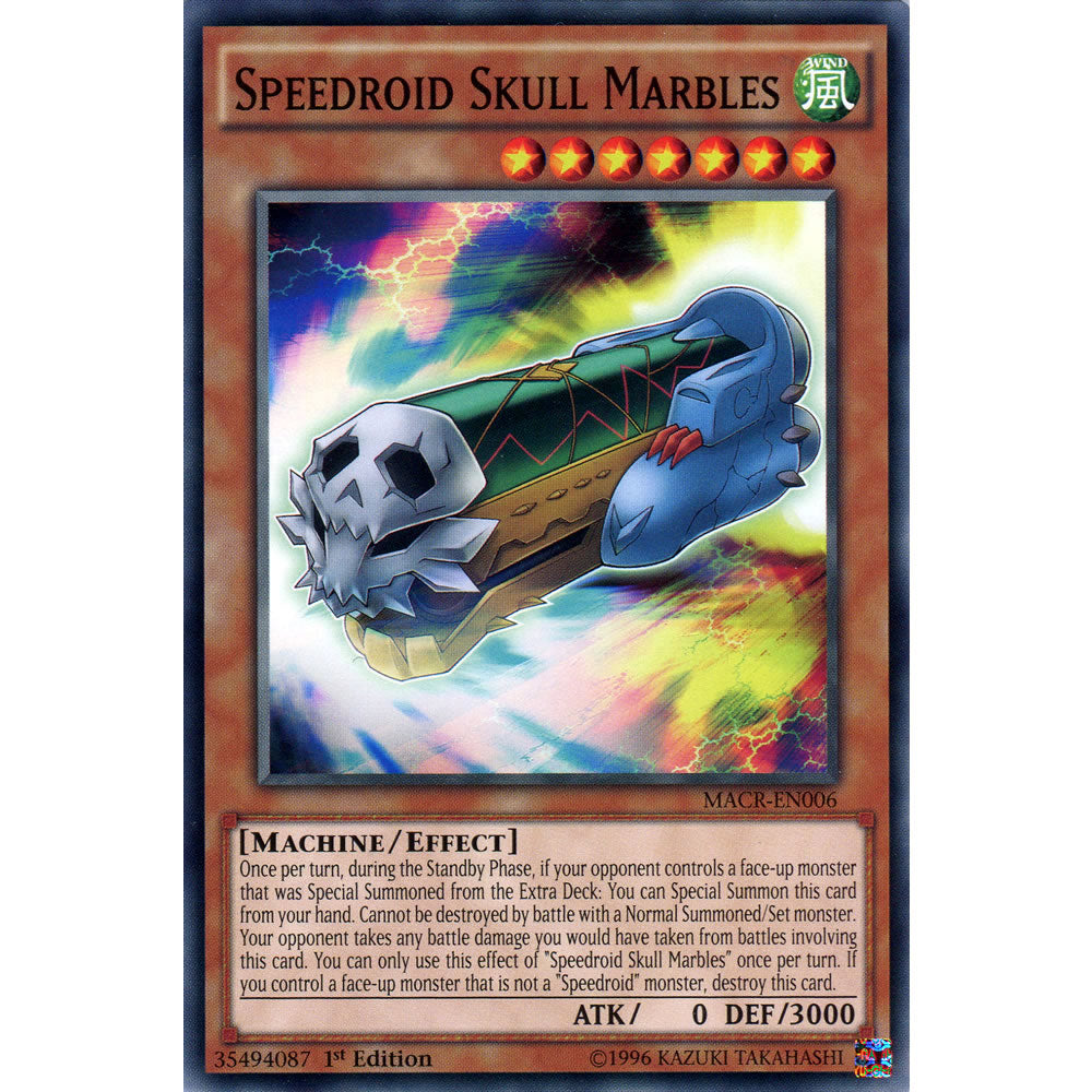 Speedroid Skull Marbles MACR-EN006 Yu-Gi-Oh! Card from the Maximum Crisis Set