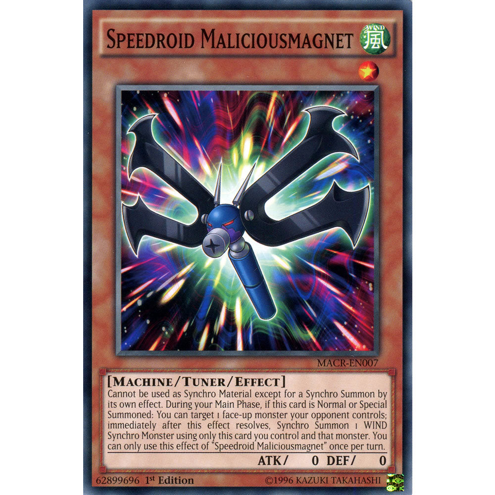 Speedroid Maliciousmagnet MACR-EN007 Yu-Gi-Oh! Card from the Maximum Crisis Set