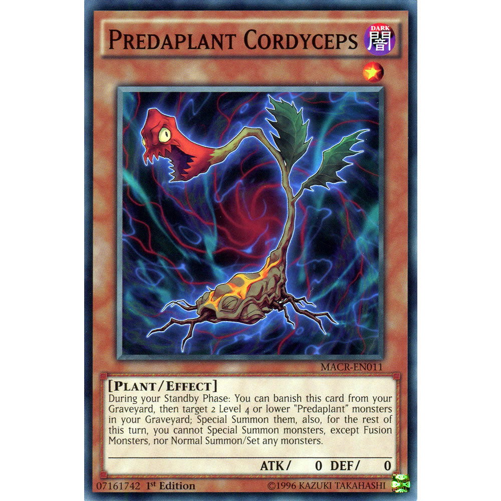 Predaplant Cordyceps MACR-EN011 Yu-Gi-Oh! Card from the Maximum Crisis Set