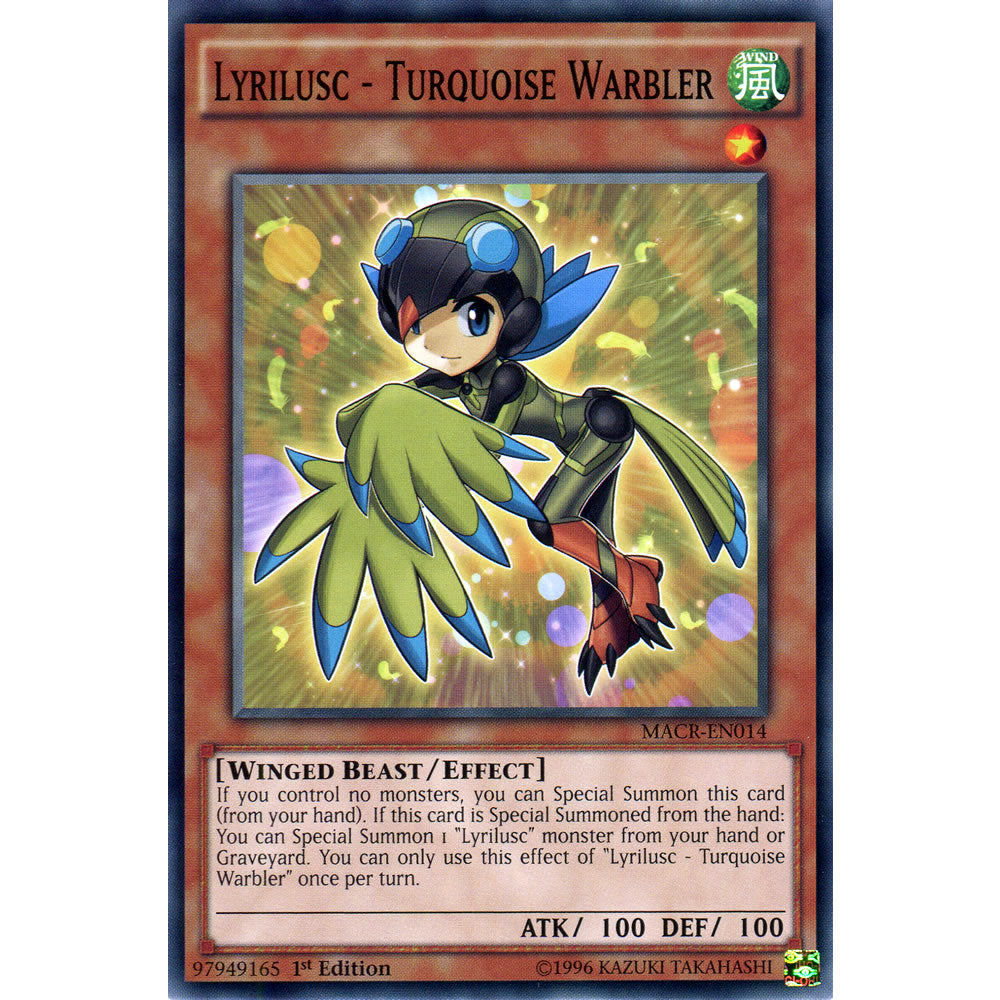 Lyrilusc - Turquoise Warbler MACR-EN014 Yu-Gi-Oh! Card from the Maximum Crisis Set