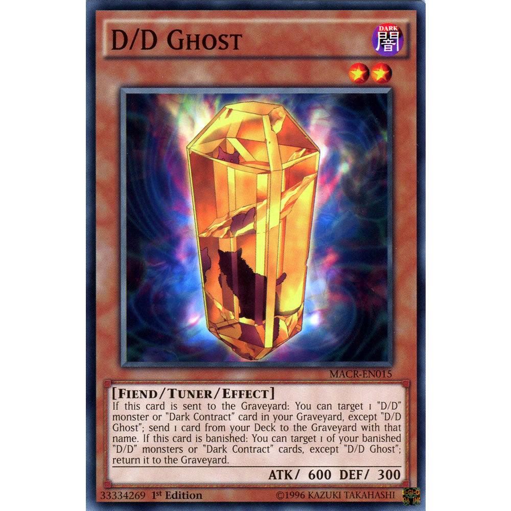 D/D Ghost MACR-EN015 Yu-Gi-Oh! Card from the Maximum Crisis Set