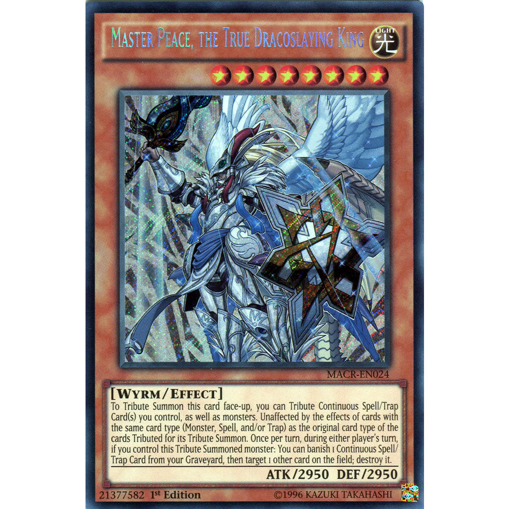 Master Peace, the True Dracoslaying King MACR-EN024 Yu-Gi-Oh! Card from the Maximum Crisis Set