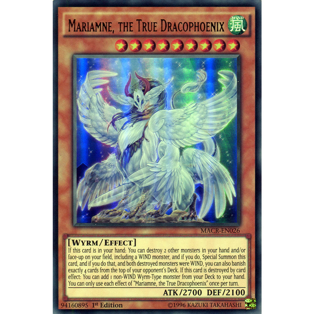 Mariamne, the True Dracophoenix MACR-EN026 Yu-Gi-Oh! Card from the Maximum Crisis Set