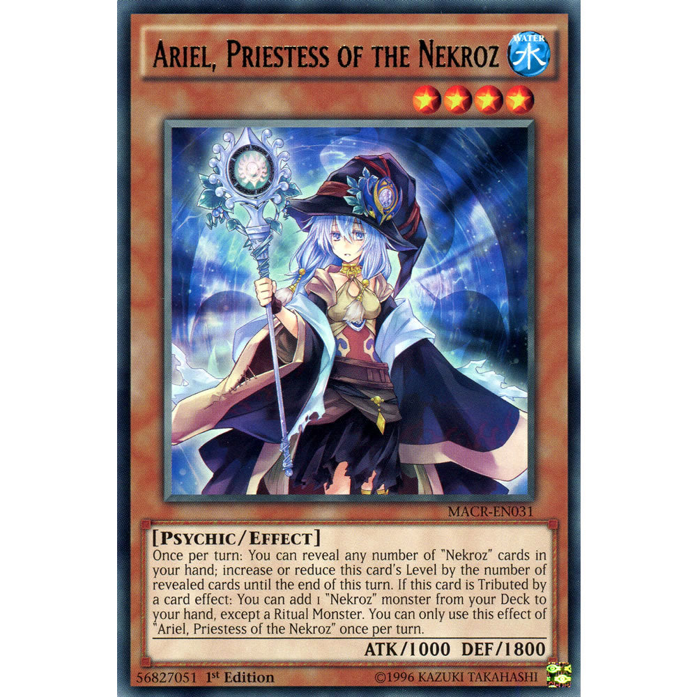 Ariel, Priestess of the Nekroz MACR-EN031 Yu-Gi-Oh! Card from the Maximum Crisis Set