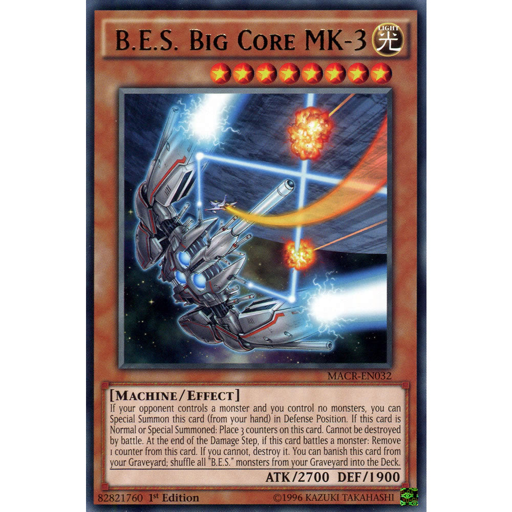 B.E.S. Big Core MK-3 MACR-EN032 Yu-Gi-Oh! Card from the Maximum Crisis Set