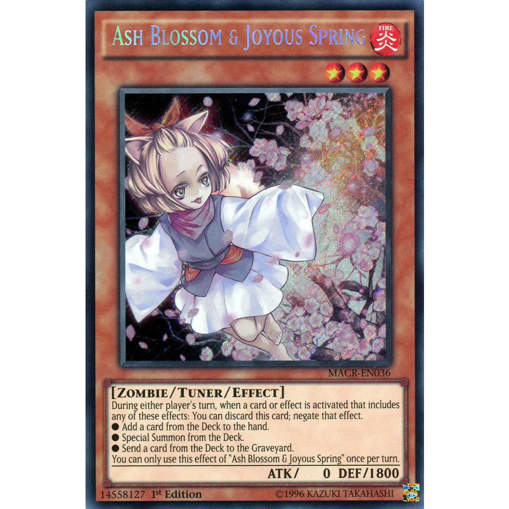 Ash Blossom & Joyous Spring MACR-EN036 Yu-Gi-Oh! Card from the Maximum Crisis Set