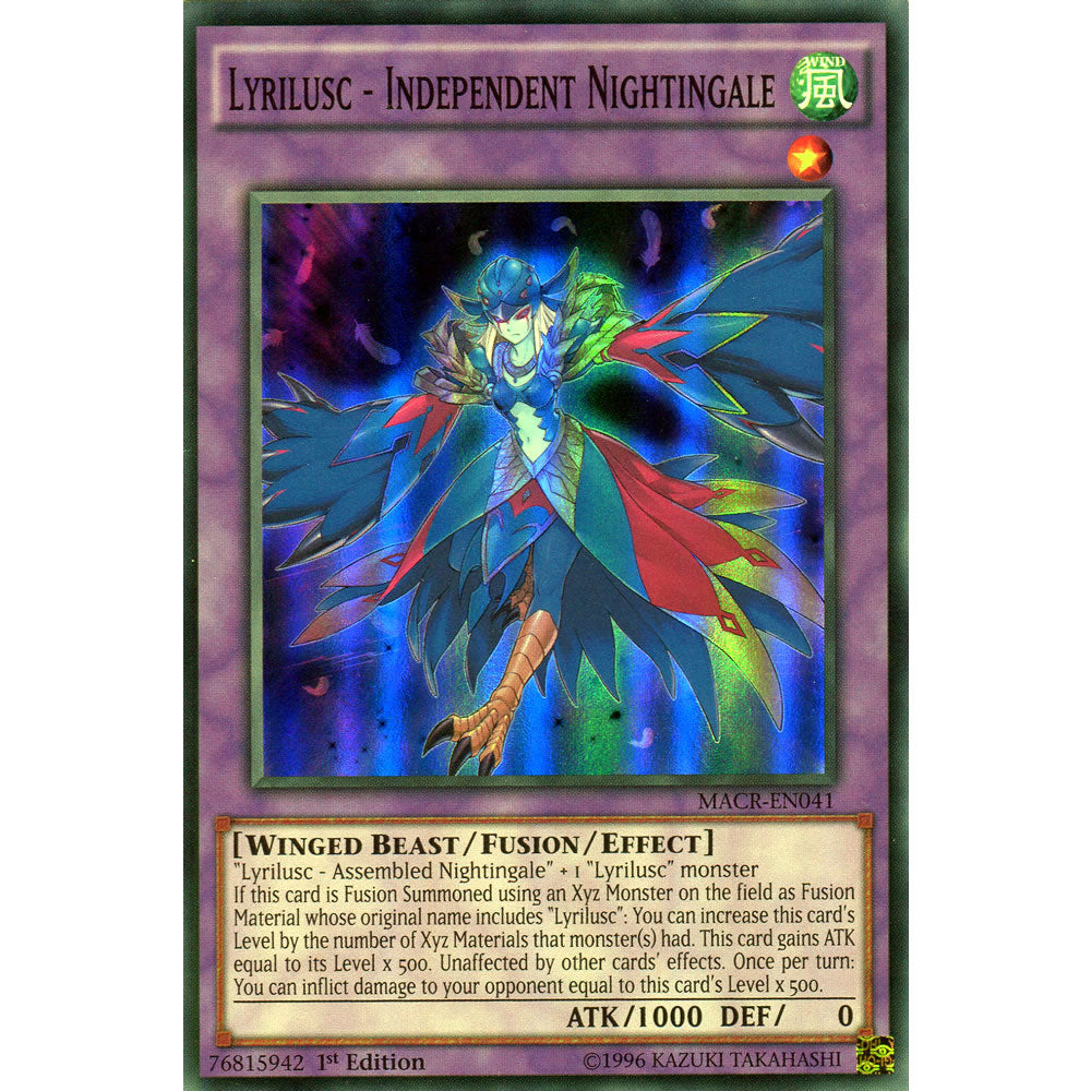 Lyrilusc - Independent Nightingale MACR-EN041 Yu-Gi-Oh! Card from the Maximum Crisis Set