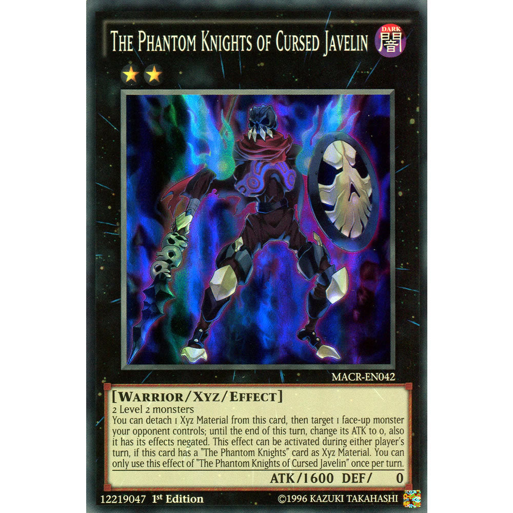The Phantom Knights of Cursed Javelin MACR-EN042 Yu-Gi-Oh! Card from the Maximum Crisis Set
