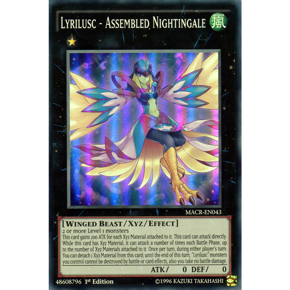 Lyrilusc - Assembled Nightingale MACR-EN043 Yu-Gi-Oh! Card from the Maximum Crisis Set