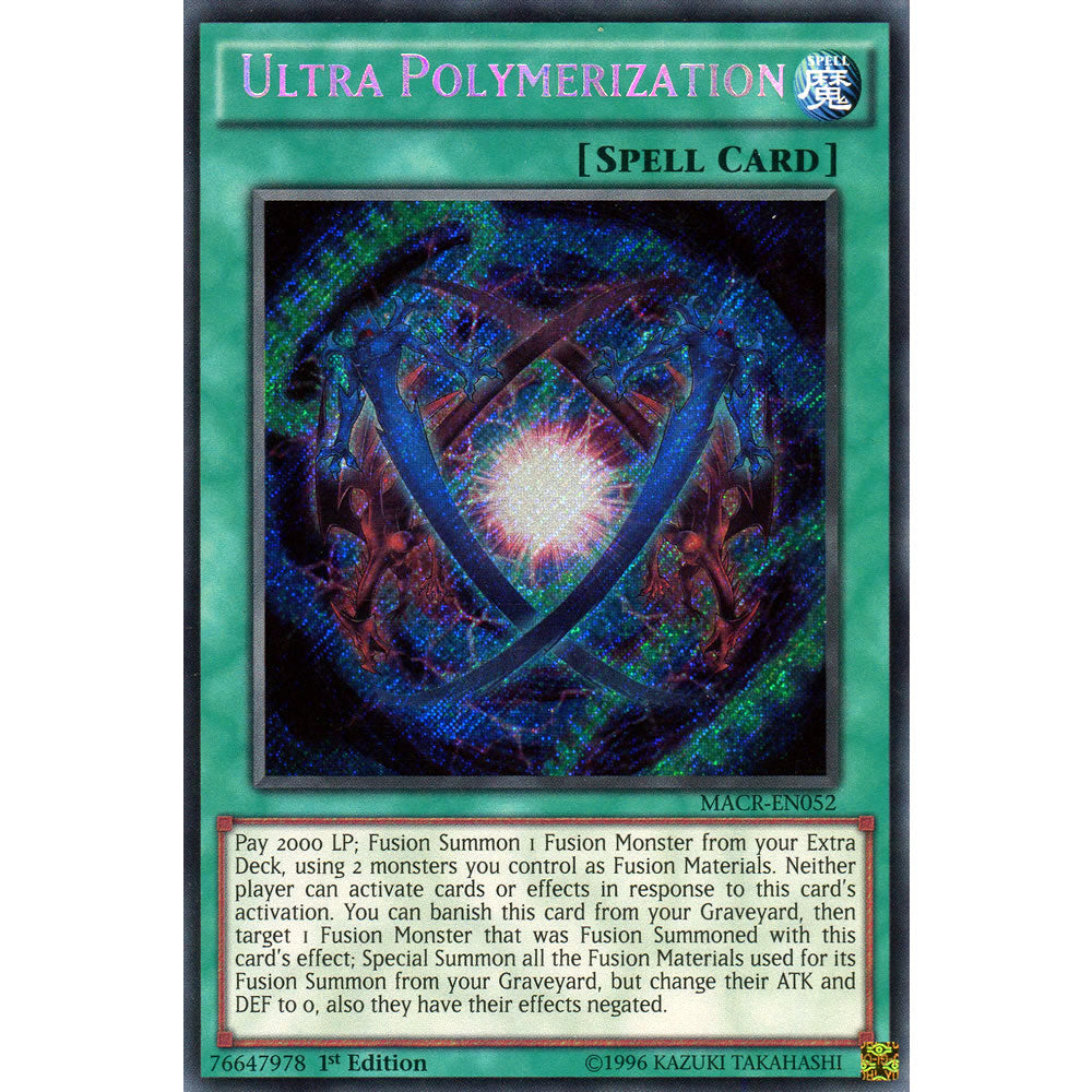 Ultra Polymerization MACR-EN052 Yu-Gi-Oh! Card from the Maximum Crisis Set