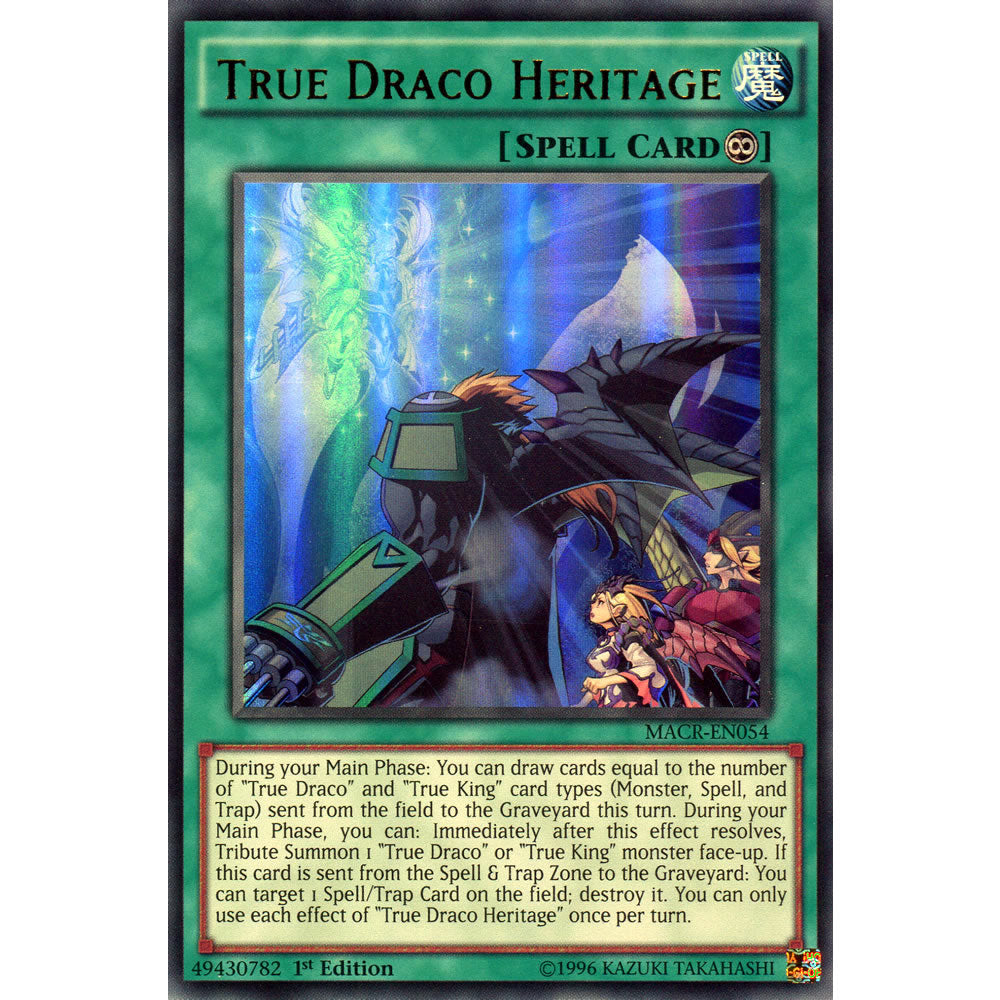 True Draco Heritage MACR-EN054 Yu-Gi-Oh! Card from the Maximum Crisis Set