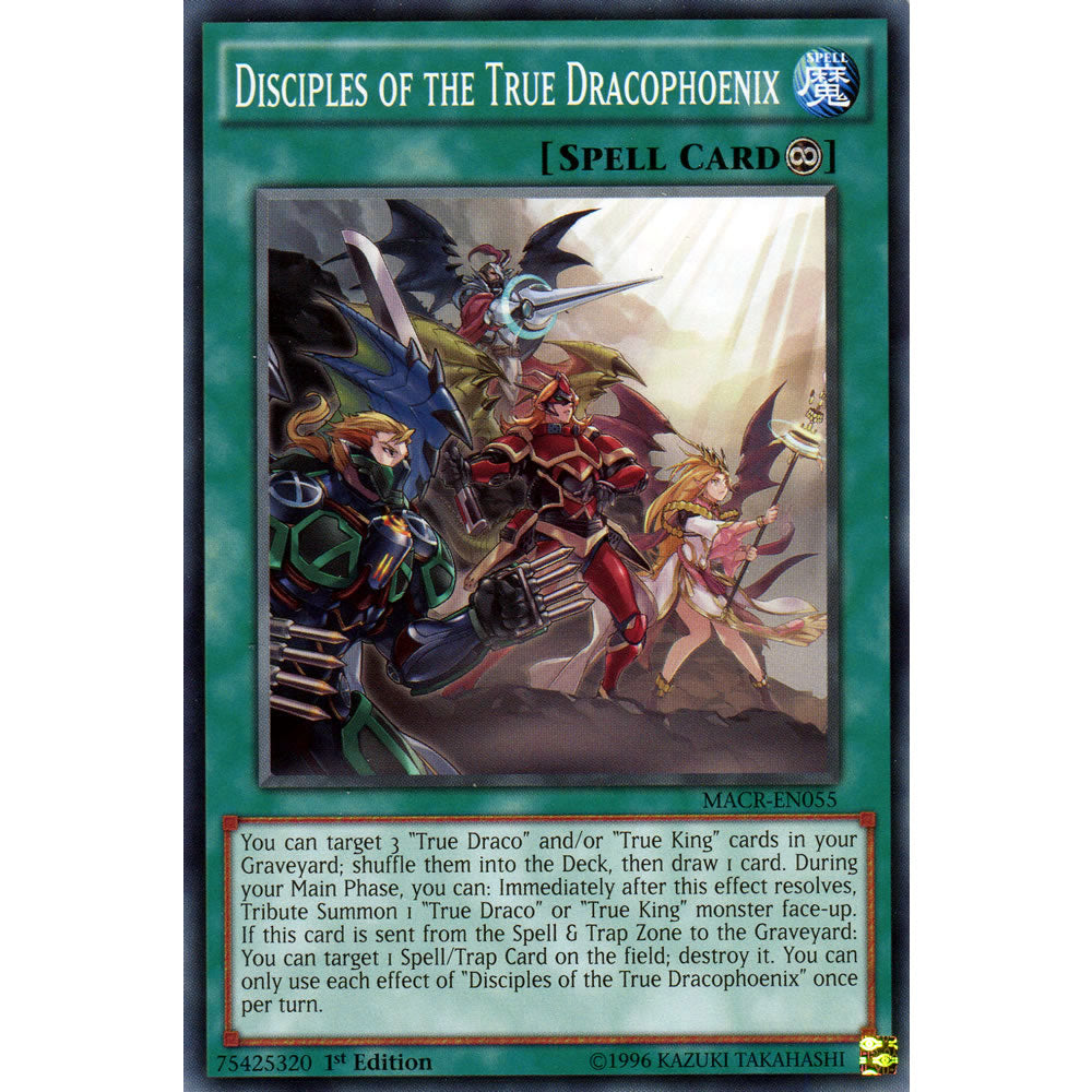 Disciples of the True Dracophoenix MACR-EN055 Yu-Gi-Oh! Card from the Maximum Crisis Set