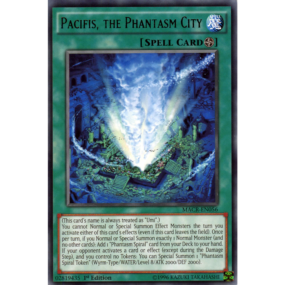 Pacifis, the Phantasm City MACR-EN056 Yu-Gi-Oh! Card from the Maximum Crisis Set