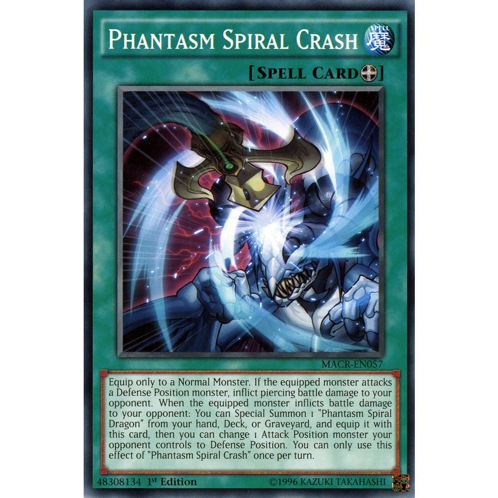 Phantasm Spiral Crash MACR-EN057 Yu-Gi-Oh! Card from the Maximum Crisis Set