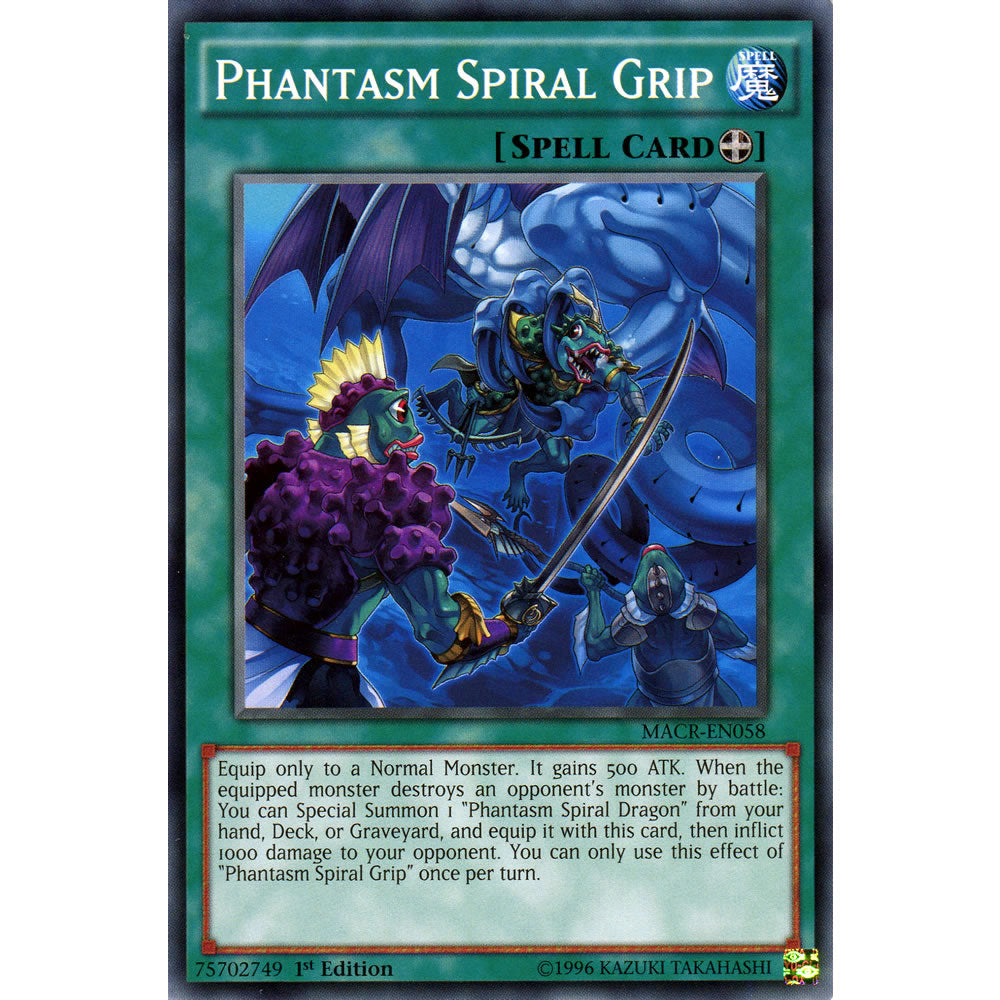 Phantasm Spiral Grip MACR-EN058 Yu-Gi-Oh! Card from the Maximum Crisis Set