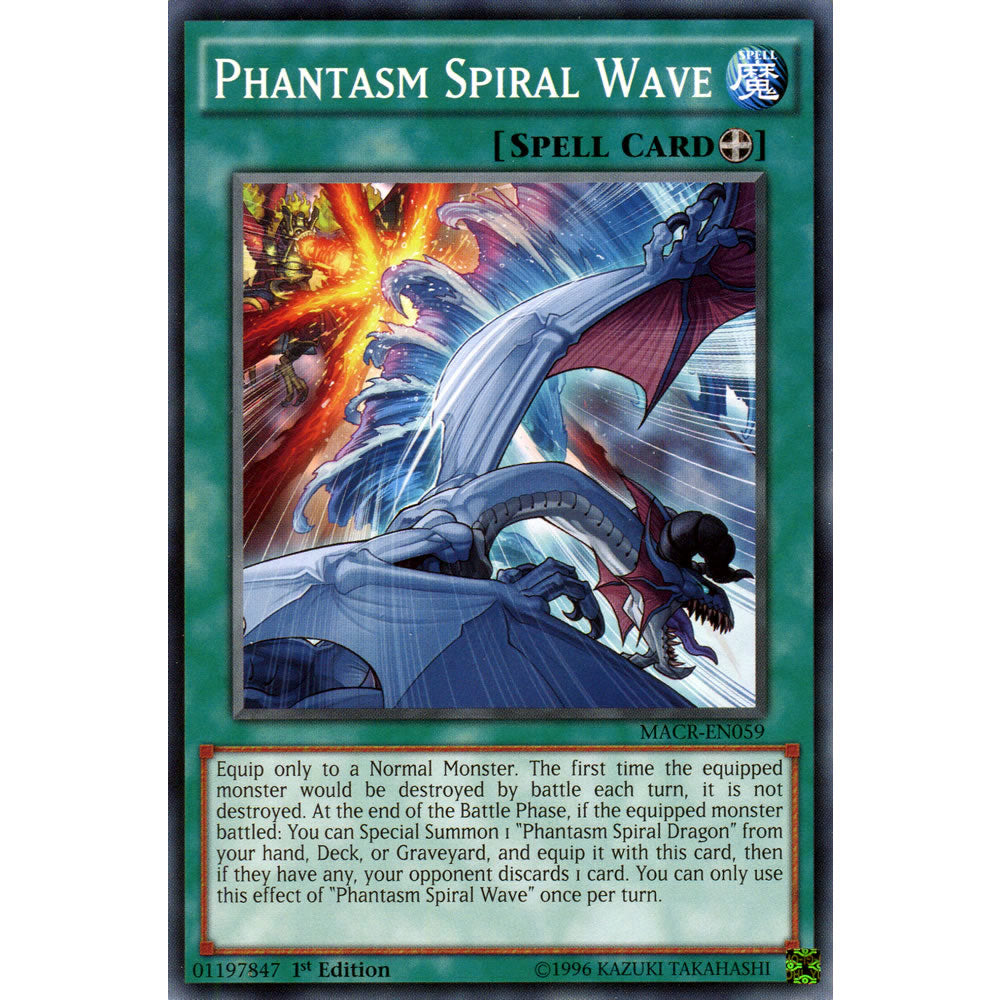 Phantasm Spiral Wave MACR-EN059 Yu-Gi-Oh! Card from the Maximum Crisis Set