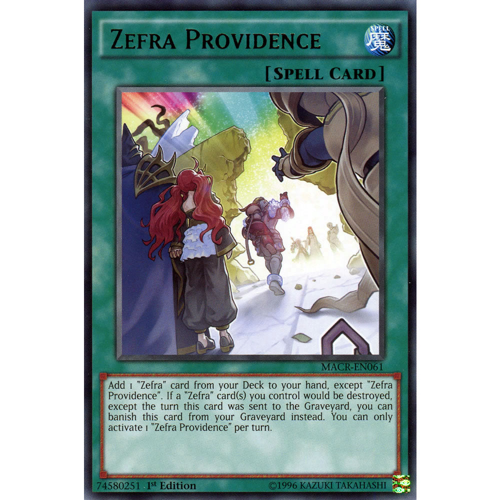 Zefra Providence MACR-EN061 Yu-Gi-Oh! Card from the Maximum Crisis Set