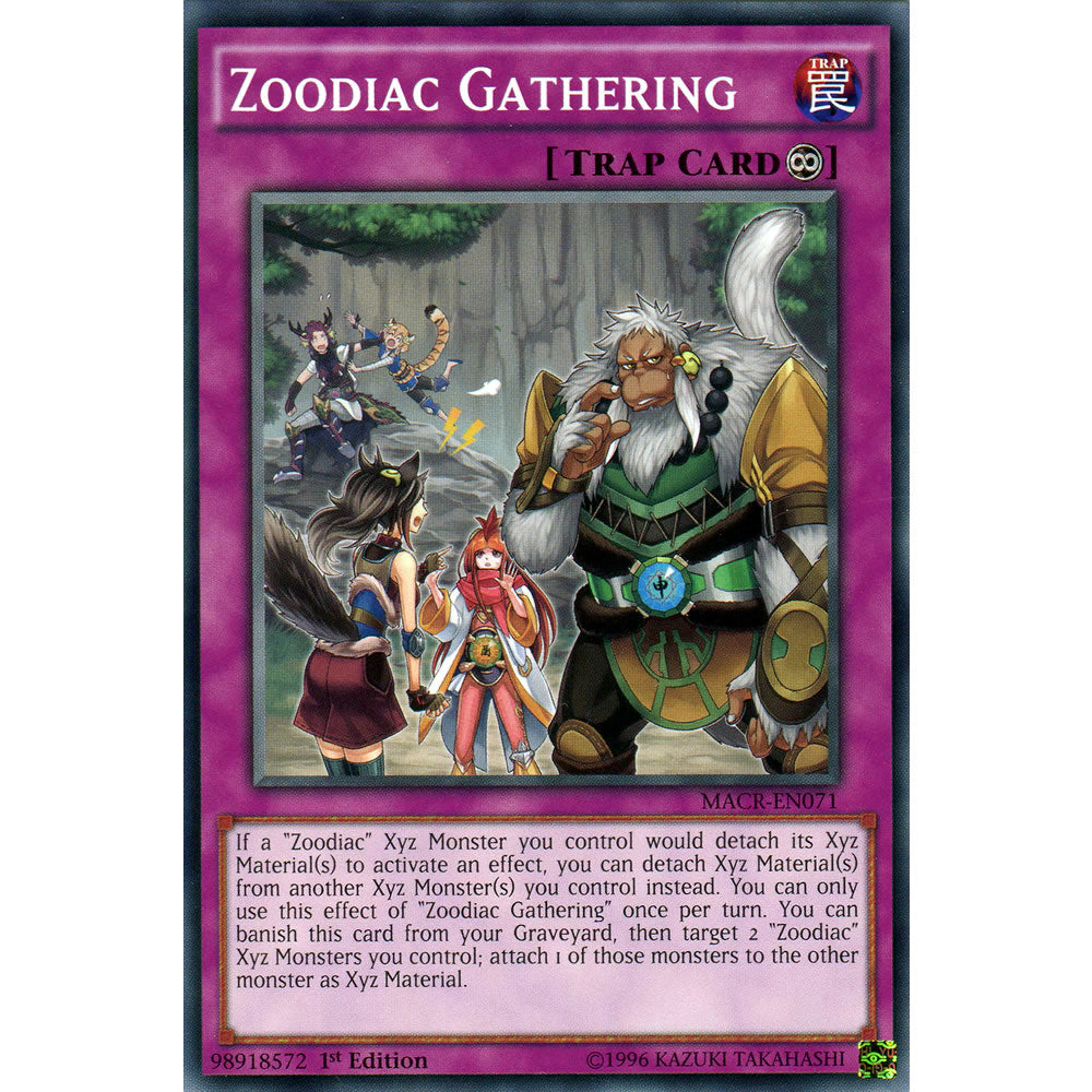 Zoodiac Gathering MACR-EN071 Yu-Gi-Oh! Card from the Maximum Crisis Set