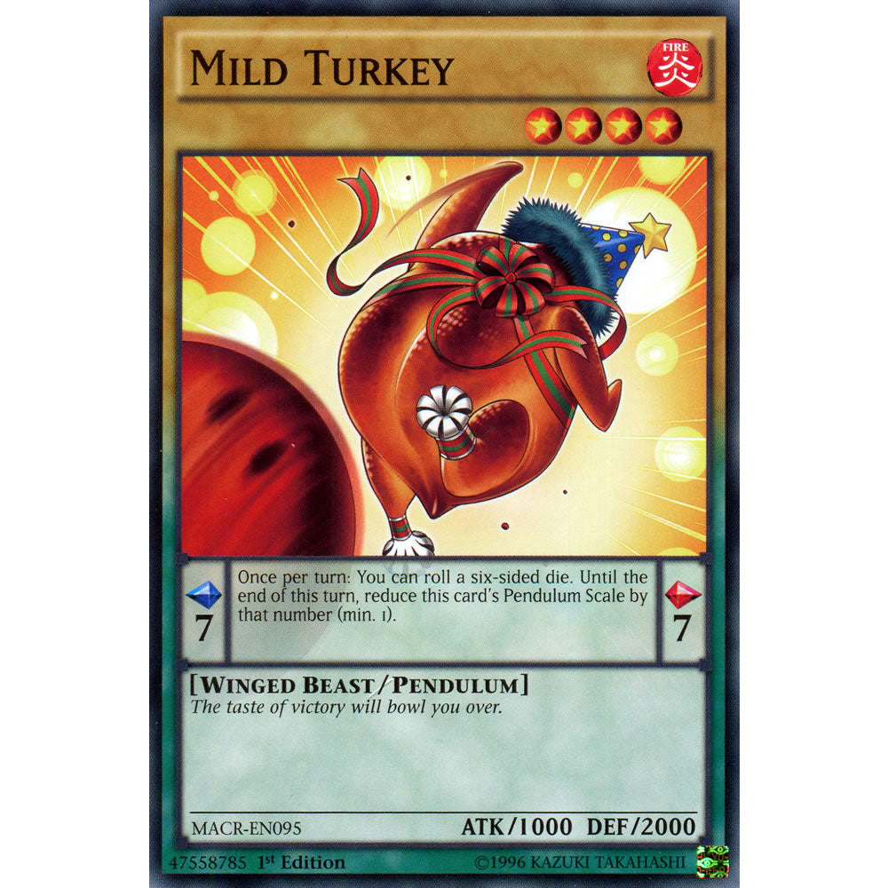 Mild Turkey MACR-EN095 Yu-Gi-Oh! Card from the Maximum Crisis Set