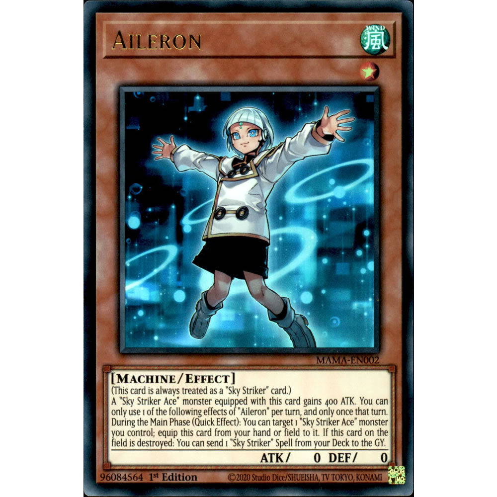 Aileron MAMA-EN002 Yu-Gi-Oh! Card from the Magnificent Mavens Set