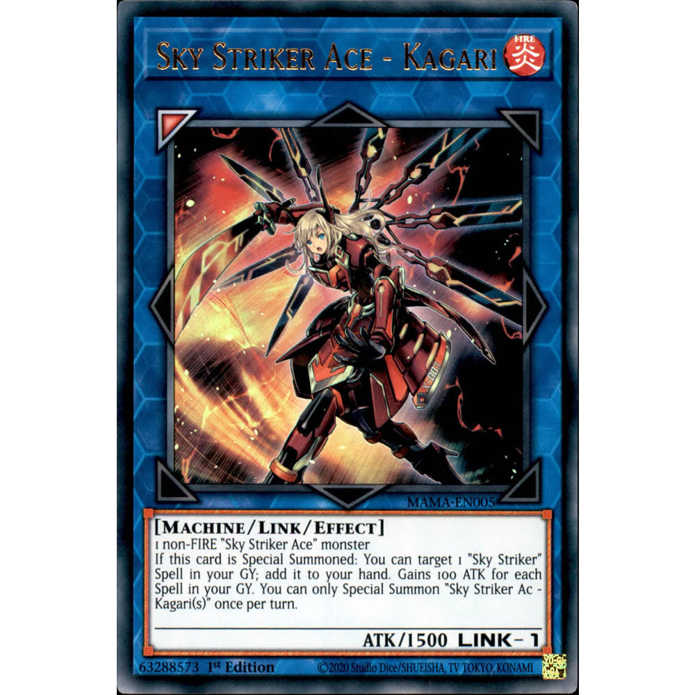 Sky Striker Ace - Kagari MAMA-EN005 Yu-Gi-Oh! Card from the Magnificent Mavens Set