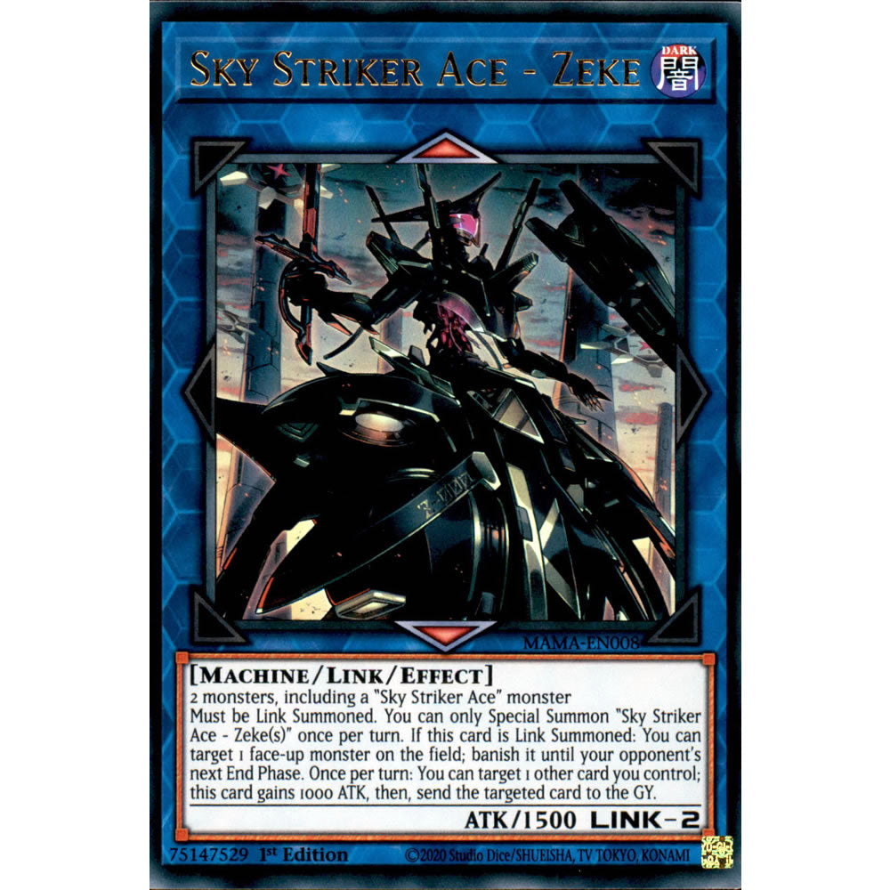 Sky Striker Ace - Zeke MAMA-EN008 Yu-Gi-Oh! Card from the Magnificent Mavens Set