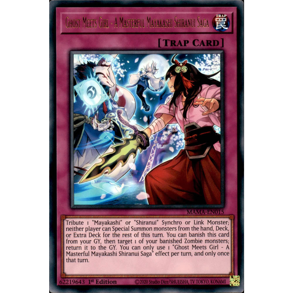 Ghost Meets Girl - A Masterful Mayakashi Shiranui Saga MAMA-EN015 Yu-Gi-Oh! Card from the Magnificent Mavens Set