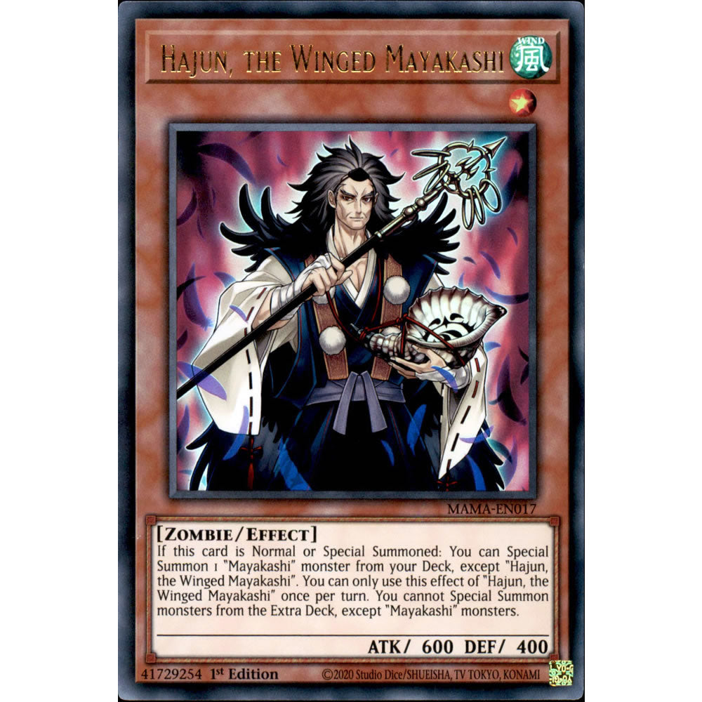 Hajun, the Winged Mayakashi MAMA-EN017 Yu-Gi-Oh! Card from the Magnificent Mavens Set