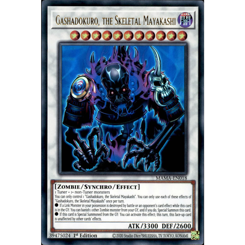 Gashadokuro, the Skeletal Mayakashi MAMA-EN018 Yu-Gi-Oh! Card from the Magnificent Mavens Set