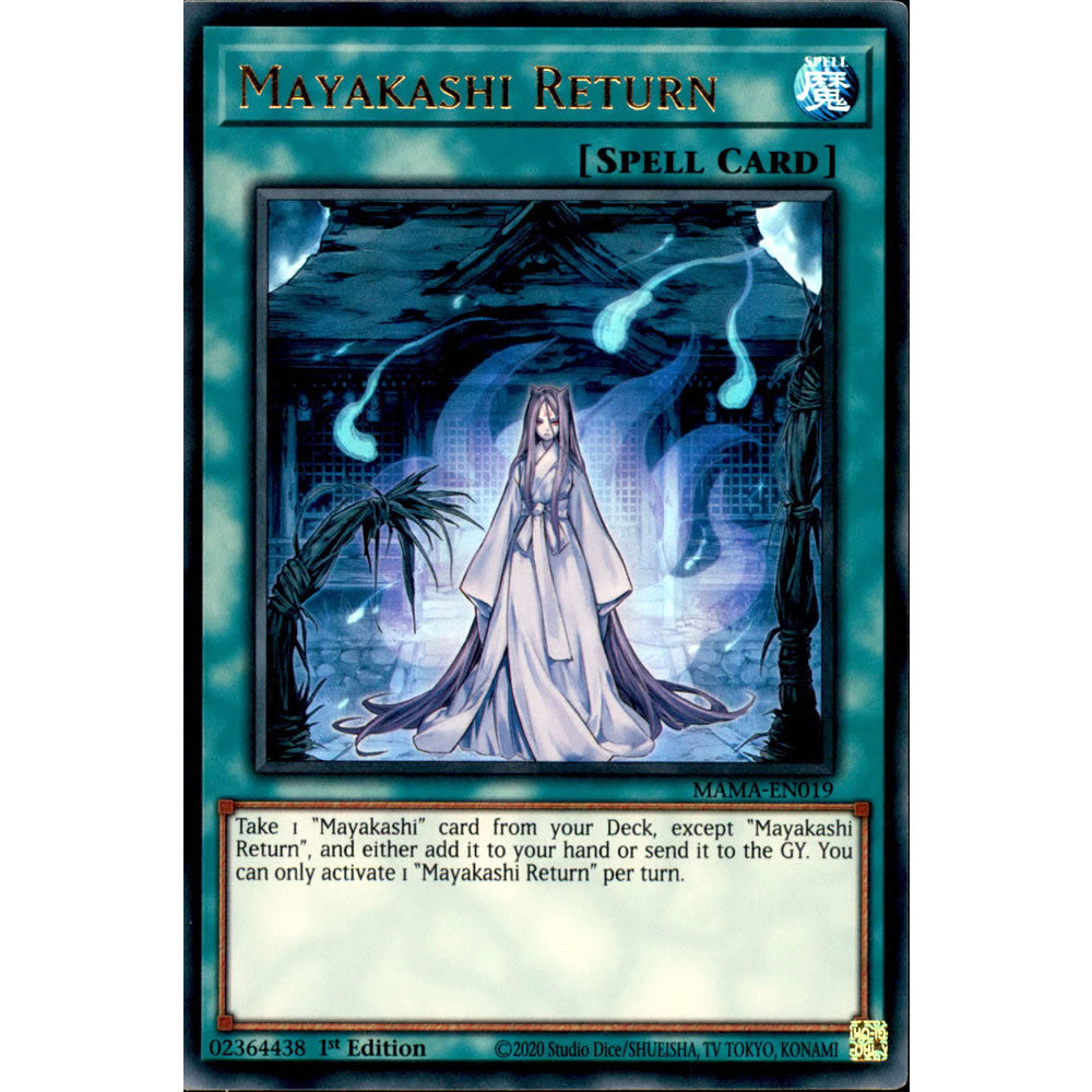 Mayakashi Return MAMA-EN019 Yu-Gi-Oh! Card from the Magnificent Mavens Set