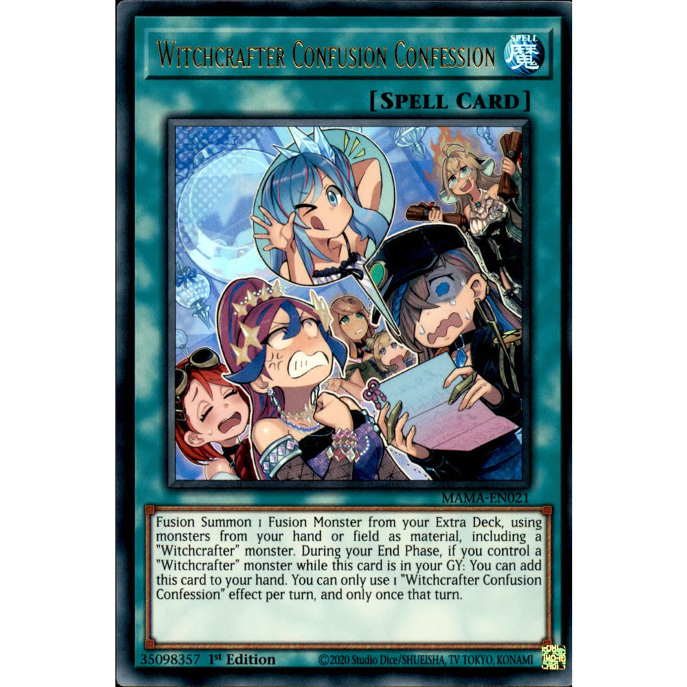 Witchcrafter Confusion Confession MAMA-EN021 Yu-Gi-Oh! Card from the Magnificent Mavens Set
