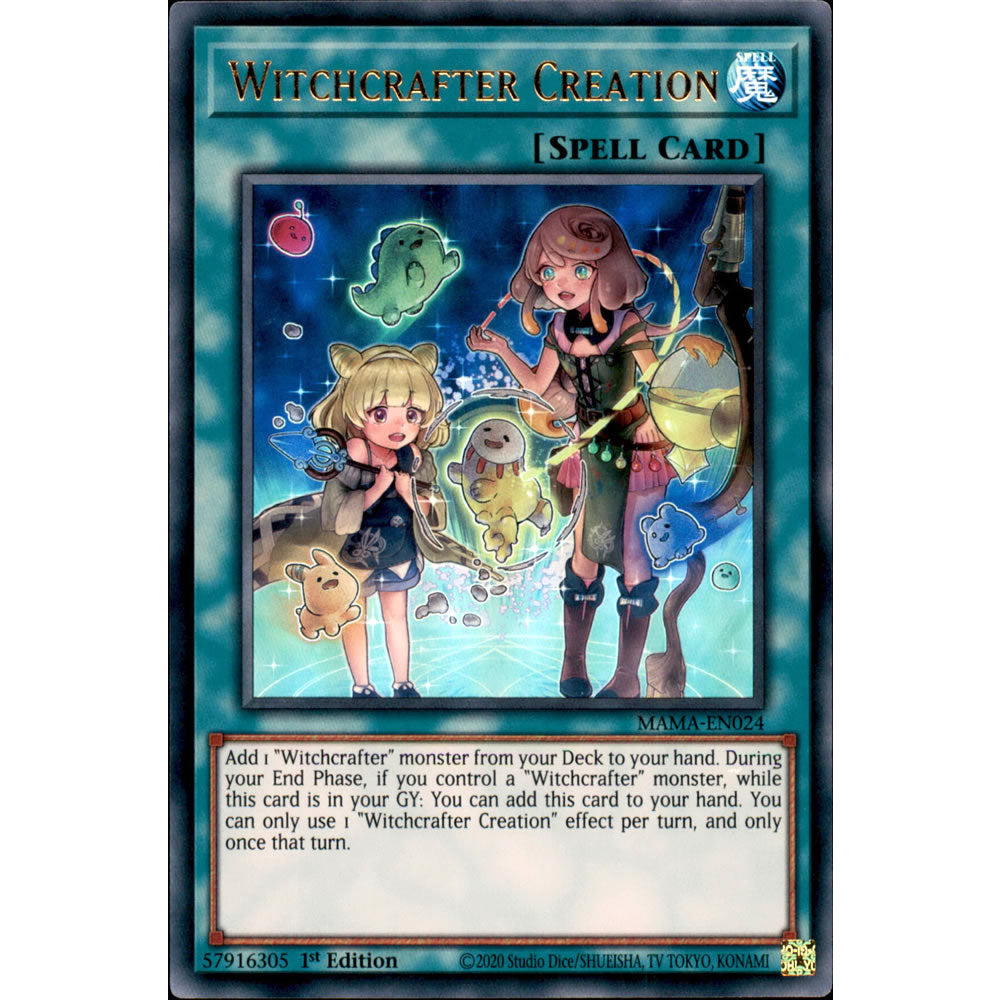 Witchcrafter Creation MAMA-EN024 Yu-Gi-Oh! Card from the Magnificent Mavens Set