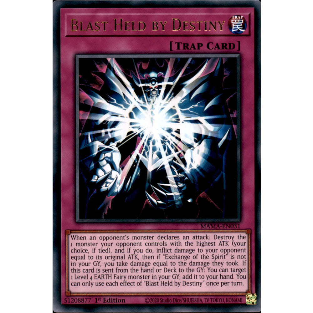 Blast Held by Destiny MAMA-EN031 Yu-Gi-Oh! Card from the Magnificent Mavens Set