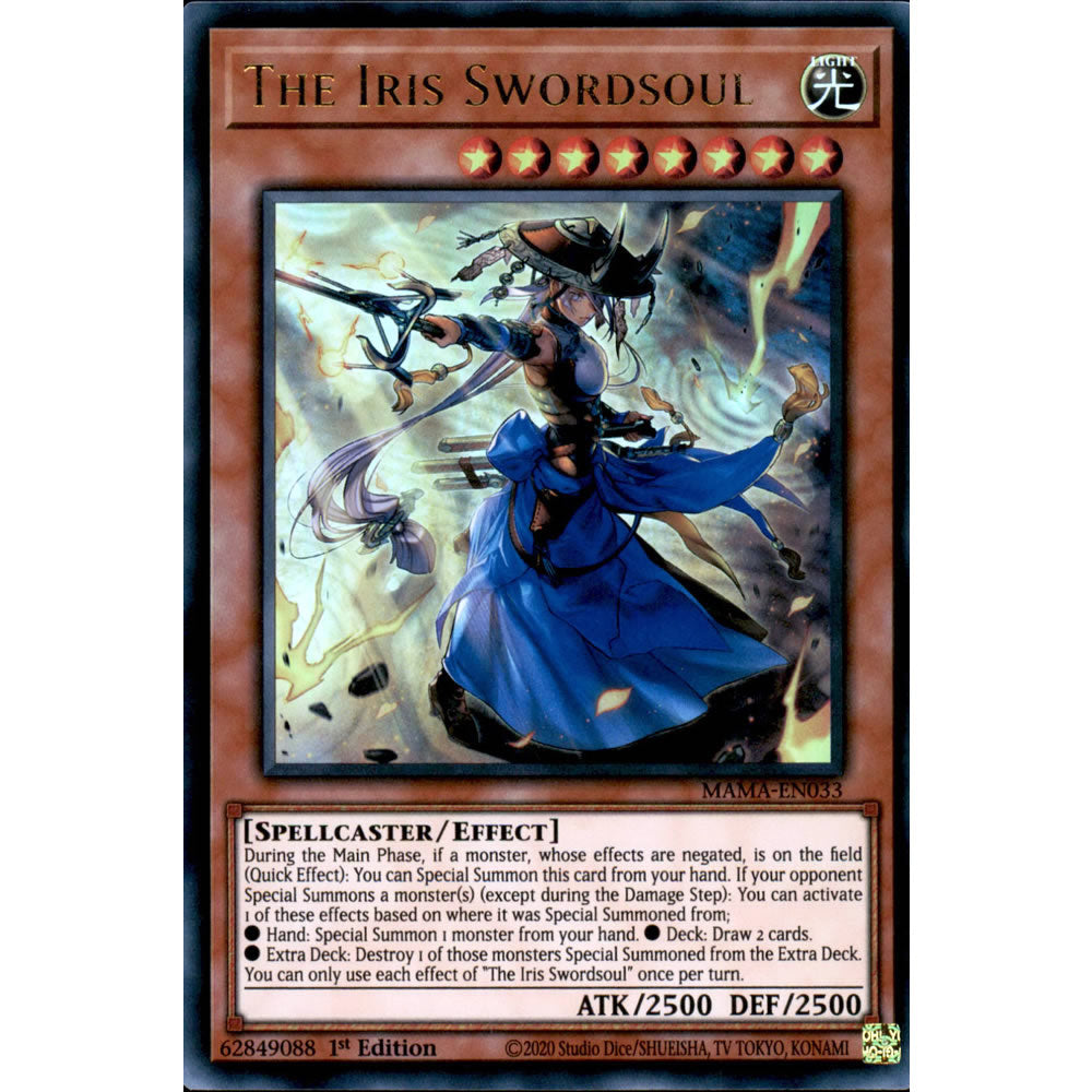 The Iris Swordsoul MAMA-EN033 Yu-Gi-Oh! Card from the Magnificent Mavens Set