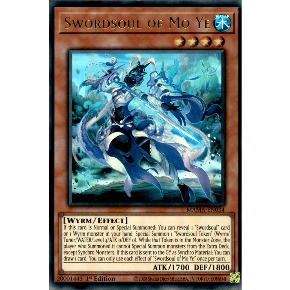 Swordsoul of Mo Ye MAMA-EN034 Yu-Gi-Oh! Card from the Magnificent Mavens Set