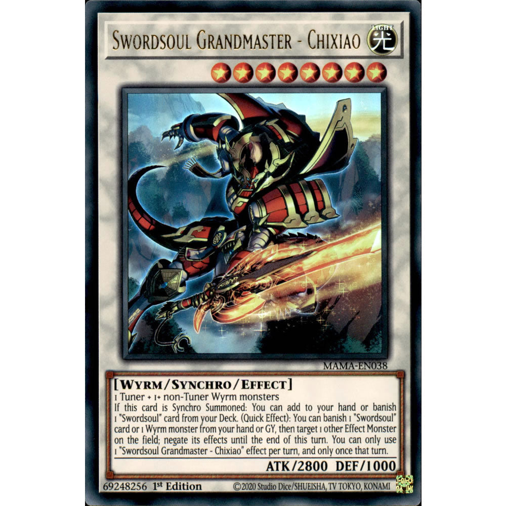 Swordsoul Grandmaster - Chixiao MAMA-EN038 Yu-Gi-Oh! Card from the Magnificent Mavens Set