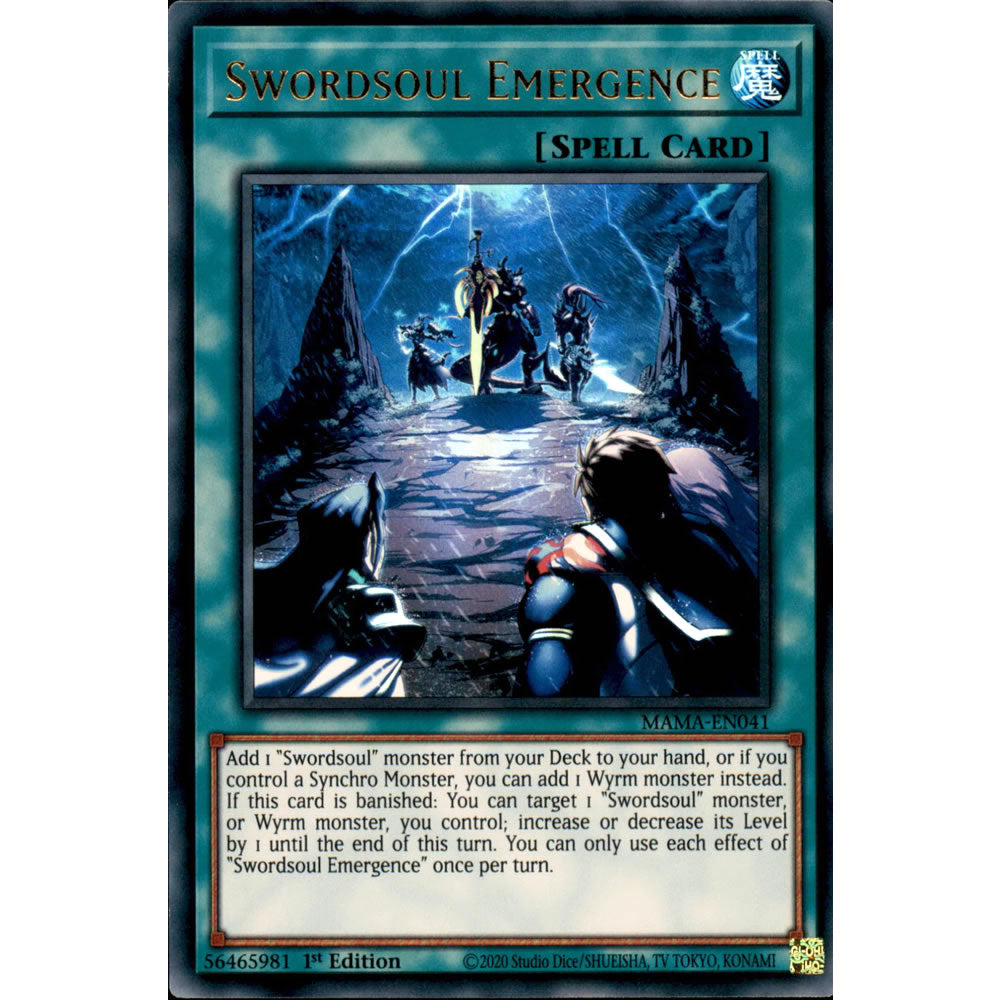 Swordsoul Emergence MAMA-EN041 Yu-Gi-Oh! Card from the Magnificent Mavens Set